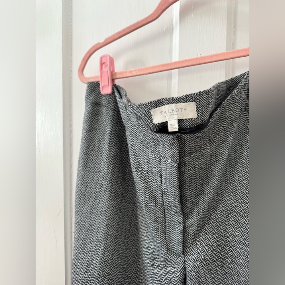 Talbots Wool Blend Herringbone Pants